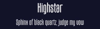 Highstar by BrandSemut — Sans Serif Font — thumbnail 2