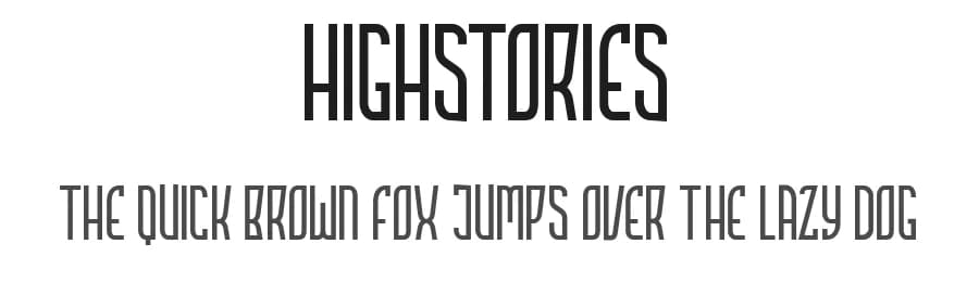 Highstories by mlkwsn — Sans Serif Font