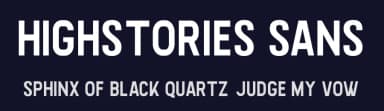 Highstories Sans by mlkwsn — Sans Serif Font — thumbnail 2