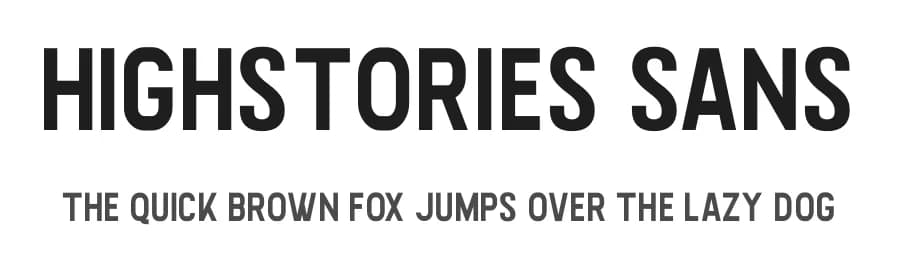 Highstories Sans by mlkwsn — Sans Serif Font