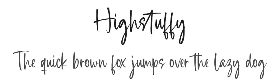 Highstuffy by Allouse Studio — Script Handwritten Font — preview 1