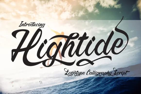 Hightide Font by 38.lineart — Script Handwritten Font