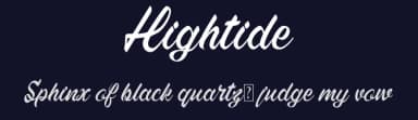 Hightide by 38.lineart — Script Handwritten Font — thumbnail 2