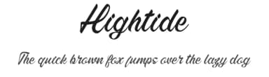Hightide by 38.lineart — Script Handwritten Font — thumbnail 1