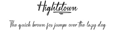 Hightstown by Calligraphy Fonts — Script Handwritten Font — thumbnail 1