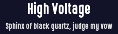 High Voltage by Levi Szekeres — Sans Serif Font — thumbnail 2