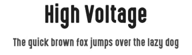 High Voltage by Levi Szekeres — Sans Serif Font — thumbnail 1