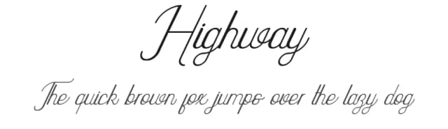 Highway by VPcreativeshop — Script Handwritten Font
