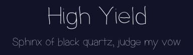 High Yield by Matt B — Script Handwritten Font — thumbnail 2
