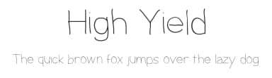High Yield by Matt B — Script Handwritten Font — thumbnail 1