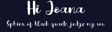 Hi Joana by Bearytype — Script Handwritten Font — thumbnail 2
