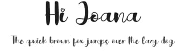 Hi Joana by Bearytype — Script Handwritten Font — thumbnail 1