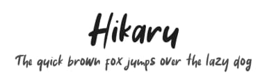 Hikaru by DM Letter Studio - Dimas Prasetyo — Script Handwritten Font — thumbnail 1