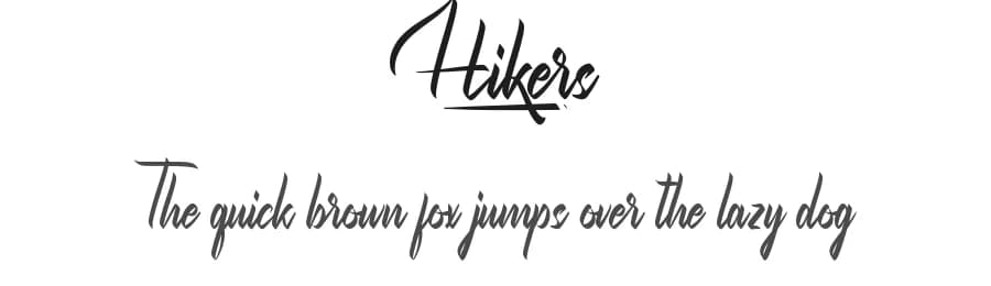 Hikers by NihStudio — Script Handwritten Font