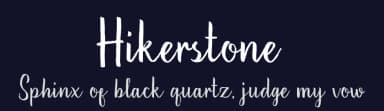 Hikerstone by Sibelumpagi — Script Handwritten Font — thumbnail 2