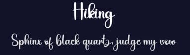 Hiking by Harlek Studio — Script Handwritten Font — thumbnail 2