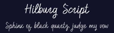 Hilburg Script by MJB Letters — Script Handwritten Font — thumbnail 2
