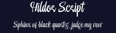 Hildor Script by MixJpg — Script Handwritten Font — thumbnail 2