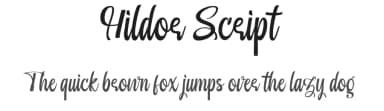 Hildor Script by MixJpg — Script Handwritten Font — thumbnail 1
