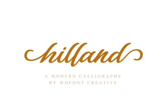 Hilland Font by WDfont Creative by WDfont Creative — Script Handwritten Font
