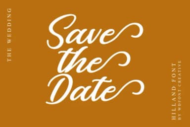 Hilland Font by WDfont Creative by WDfont Creative — Script Handwritten Font — thumbnail 4