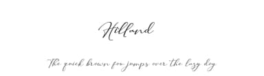 Hilland by Beautypes — Script Handwritten Font — thumbnail 1