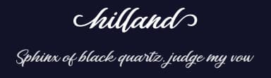 Hilland by WDfont — Script Handwritten Font — thumbnail 2