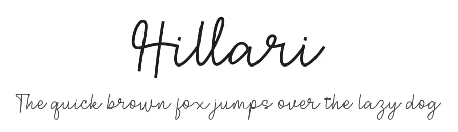 Hillari by Hardtype — Script Handwritten Font — preview 1
