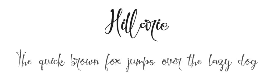 Hillarie by Letterafa Studio — Script Handwritten Font