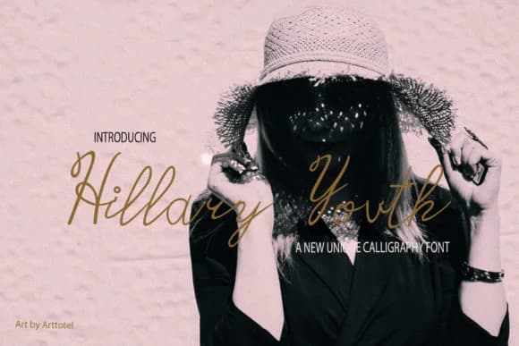 Hillary Youth Font by sunflowers — Script Handwritten Font