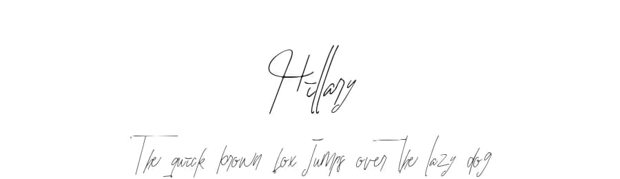 Hillary by Mariyana — Script Handwritten Font