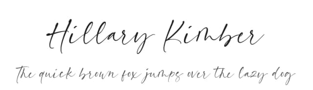 Hillary Kimber by Balpirick Studio — Script Handwritten Font