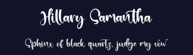 Hillary Samantha by Kong Font — Script Handwritten Font — thumbnail 2
