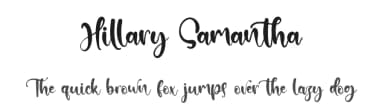 Hillary Samantha by Kong Font — Script Handwritten Font — thumbnail 1