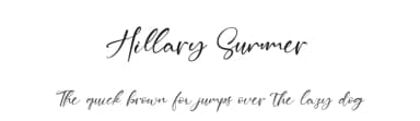 Hillary Summer by Kong Font — Script Handwritten Font — thumbnail 1