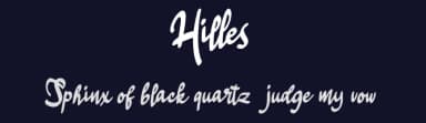 Hilles by Vunira Design — Script Handwritten Font — thumbnail 2