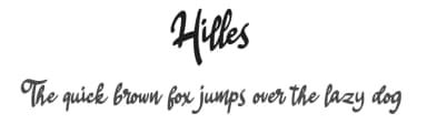 Hilles by Vunira Design — Script Handwritten Font — thumbnail 1