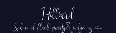 Hilliard by Edric Studio — Script Handwritten Font — thumbnail 2