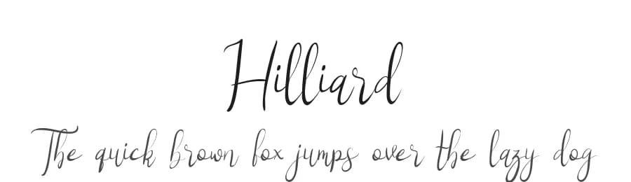 Hilliard by Edric Studio — Script Handwritten Font