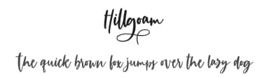Hillogam by FallenGraphic Studio — Script Handwritten Font — thumbnail 1