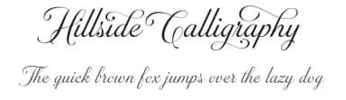Hillside Calligraphy by Måns Grebäck — Script Handwritten Font — thumbnail 1