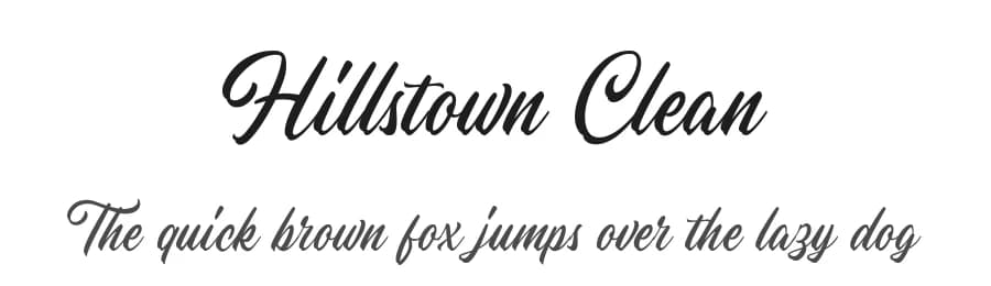 Hillstown Clean by Letterhend Studio — Script Handwritten Font