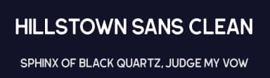 Hillstown Sans Clean by Letterhend Studio — Sans Serif Font — thumbnail 2