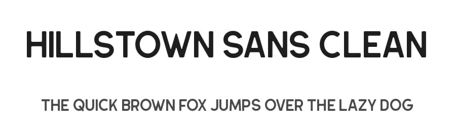 Hillstown Sans Clean by Letterhend Studio — Sans Serif Font