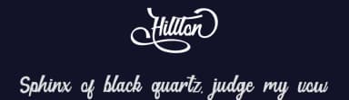 Hillton by Skiiller Studio — Script Handwritten Font — thumbnail 2