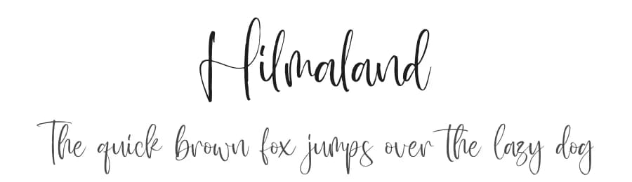 Hilmaland by Letterena Studios — Script Handwritten Font
