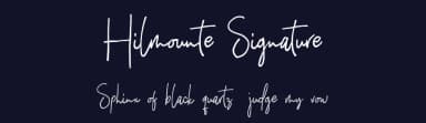 Hilmounte Signature by Tebaltipis Studio — Script Handwritten Font — thumbnail 2