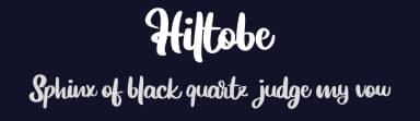 Hiltobe by Vunira Design — Script Handwritten Font — thumbnail 2