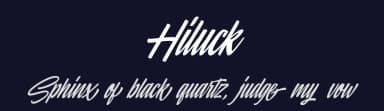 Hiluck by Kong Font — Script Handwritten Font — thumbnail 2