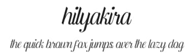 Hilyakira by Breh Creative — Script Handwritten Font — thumbnail 1